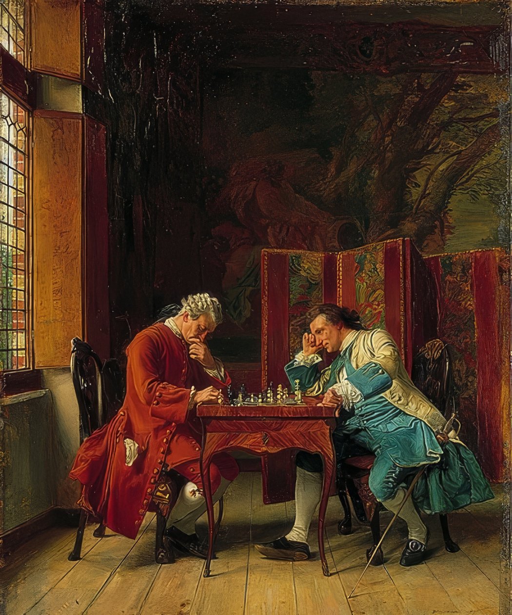 I giocatori di scacchi da Jean Louis Ernest Meissonier