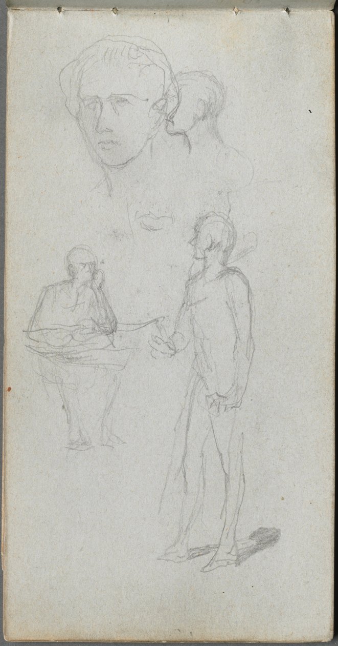 Taccuino, pagina 12: Figure Multiple da Jean Louis Ernest Meissonier