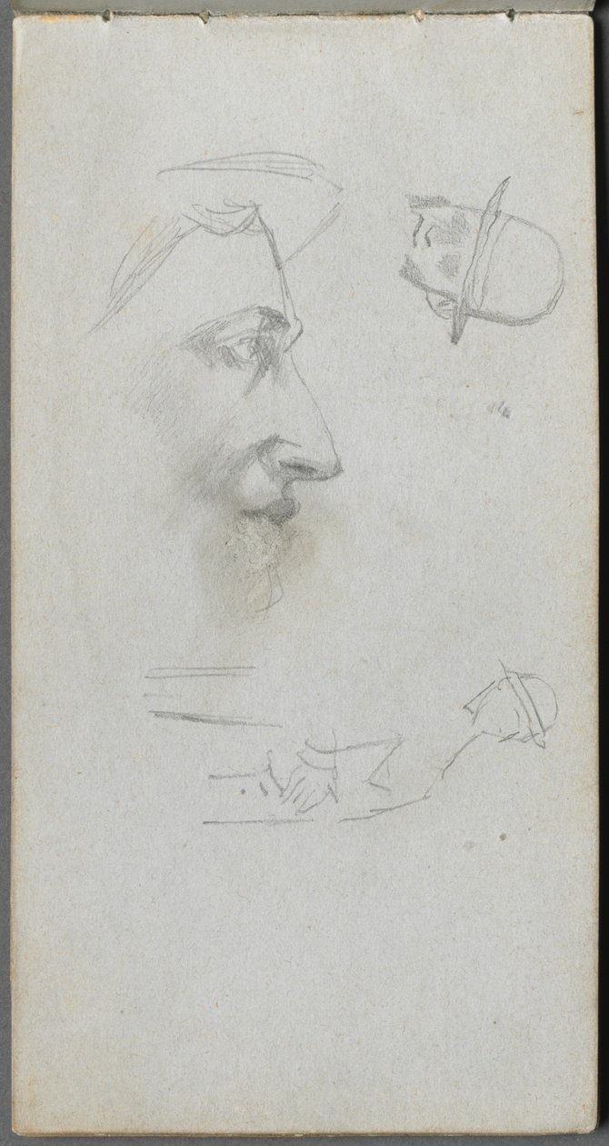 Taccuino, pagina 14: Figure da Ernest Meissonier