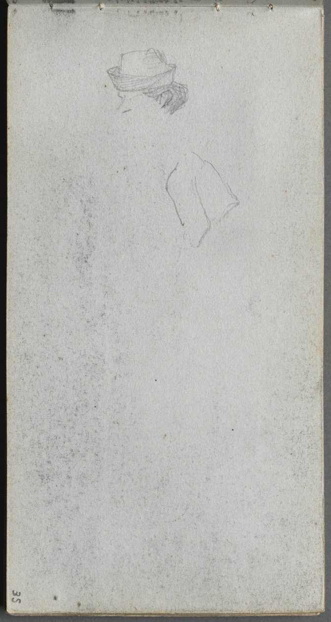 Taccuino, Pagina 35: Studio di una Testa da Jean Louis Ernest Meissonier