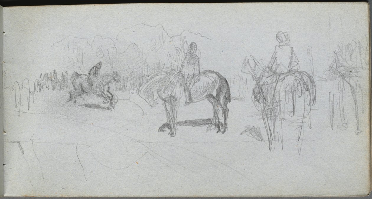 Taccuino, pagina 52: Studio di figura da Ernest Meissonier