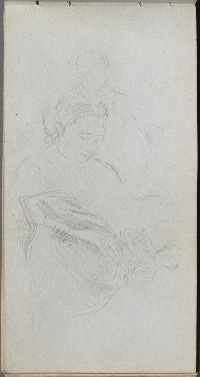 Taccuino degli schizzi, pagina 82: Studio di Fgures da Ernest Meissonier