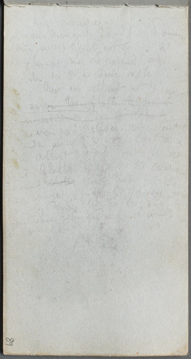 Quaderno degli schizzi, pagina 89: appunti da Ernest Meissonier