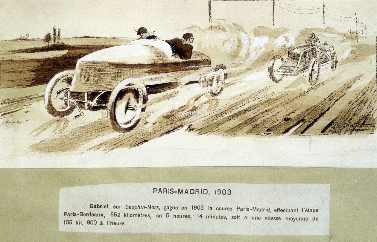 La corsa Parigi-Madrid da Ernest Montaut