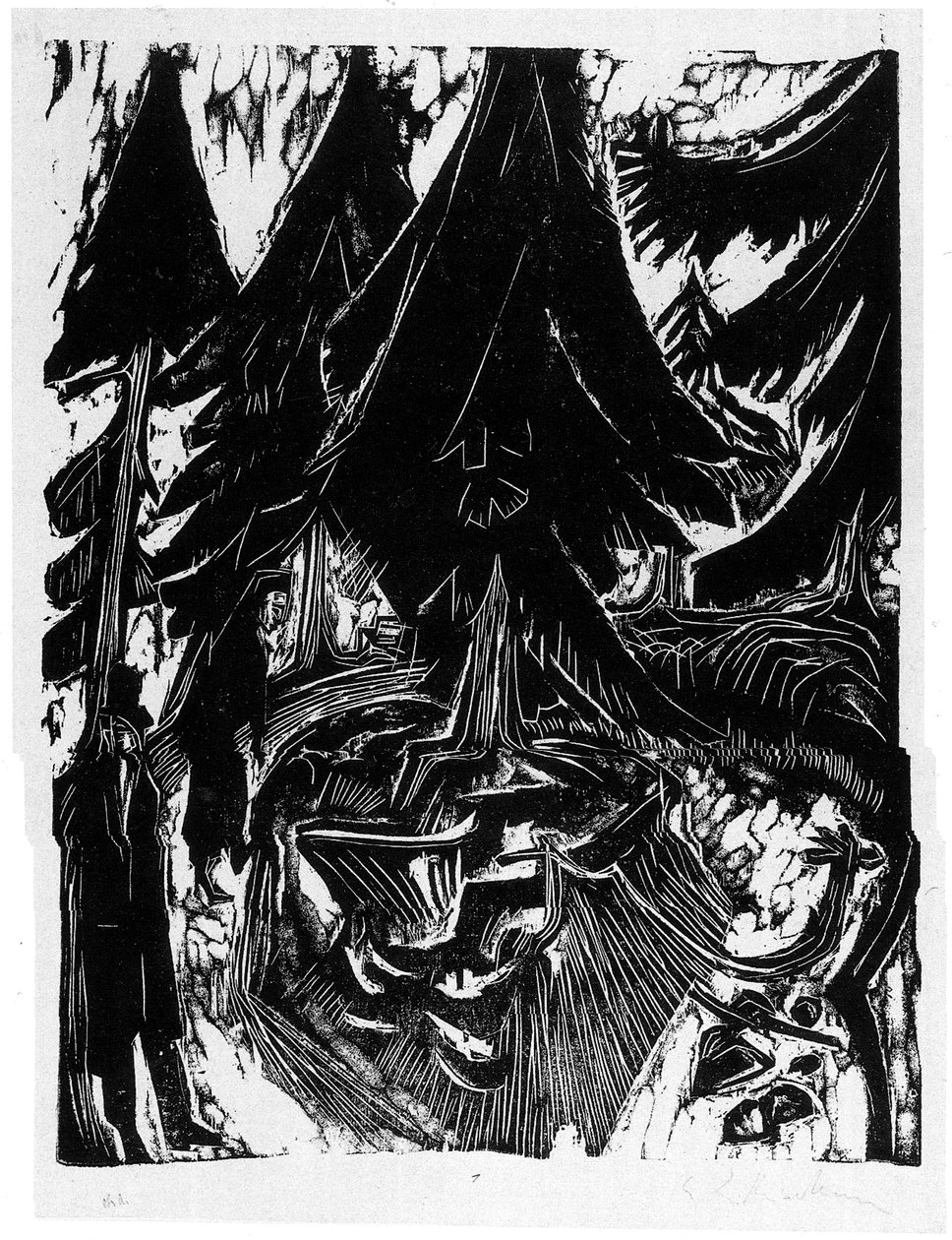 Passeggiata nel sanatorio da Ernst Ludwig Kirchner