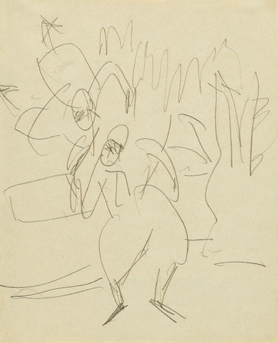 Acrobati in movimento da Ernst Ludwig Kirchner
