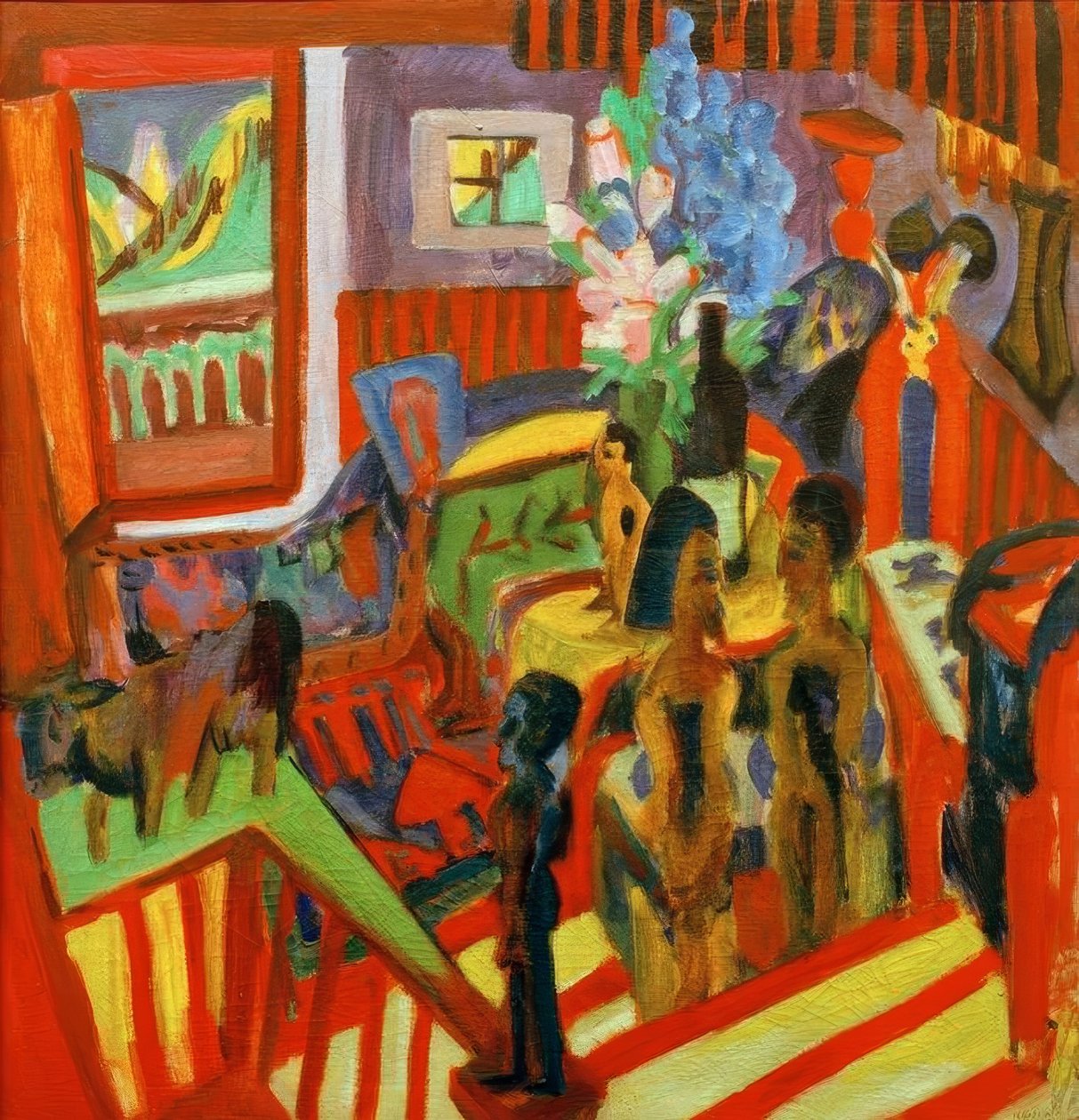 Angolo dello studio da Ernst Ludwig Kirchner