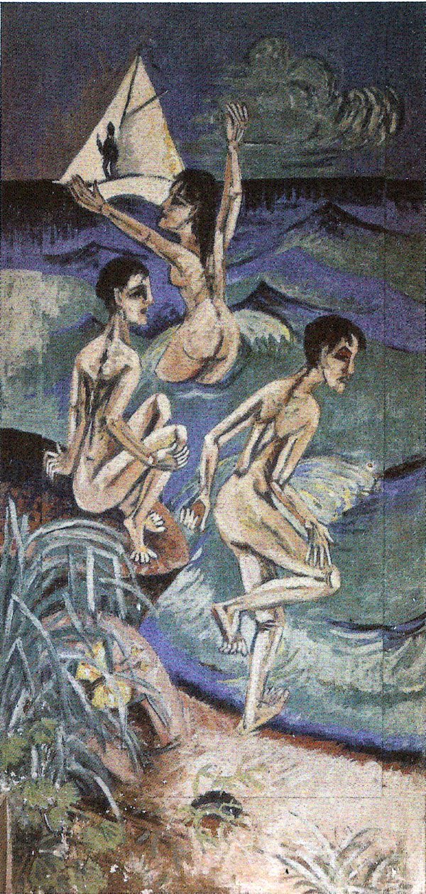 Scene di bagno a Fehmarn da Ernst Ludwig Kirchner