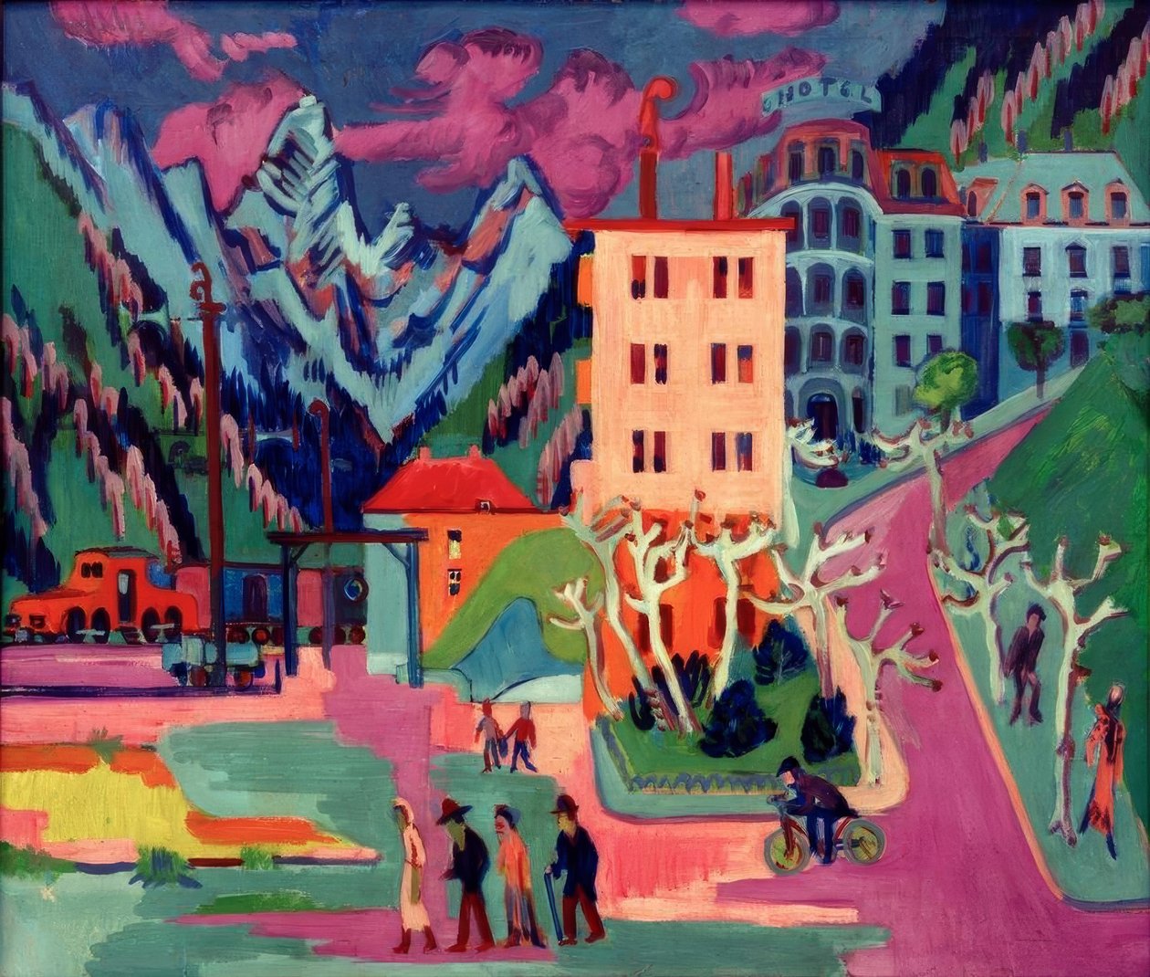 Stazione di Davos da Ernst Ludwig Kirchner