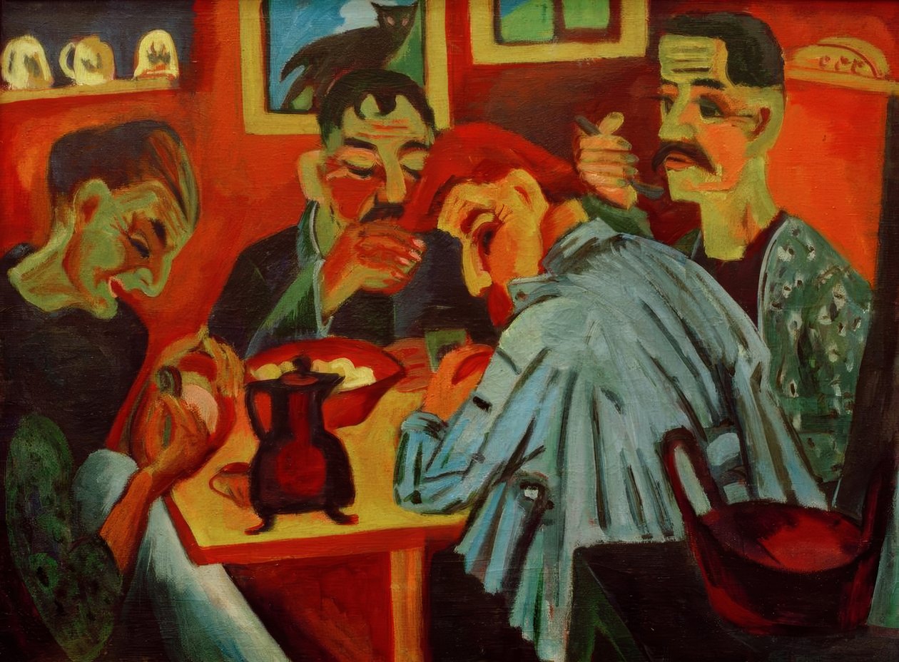 Pranzo dei contadini da Ernst Ludwig Kirchner