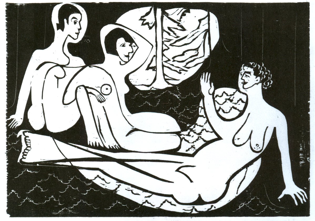 Tre nudi nel bosco da Ernst Ludwig Kirchner