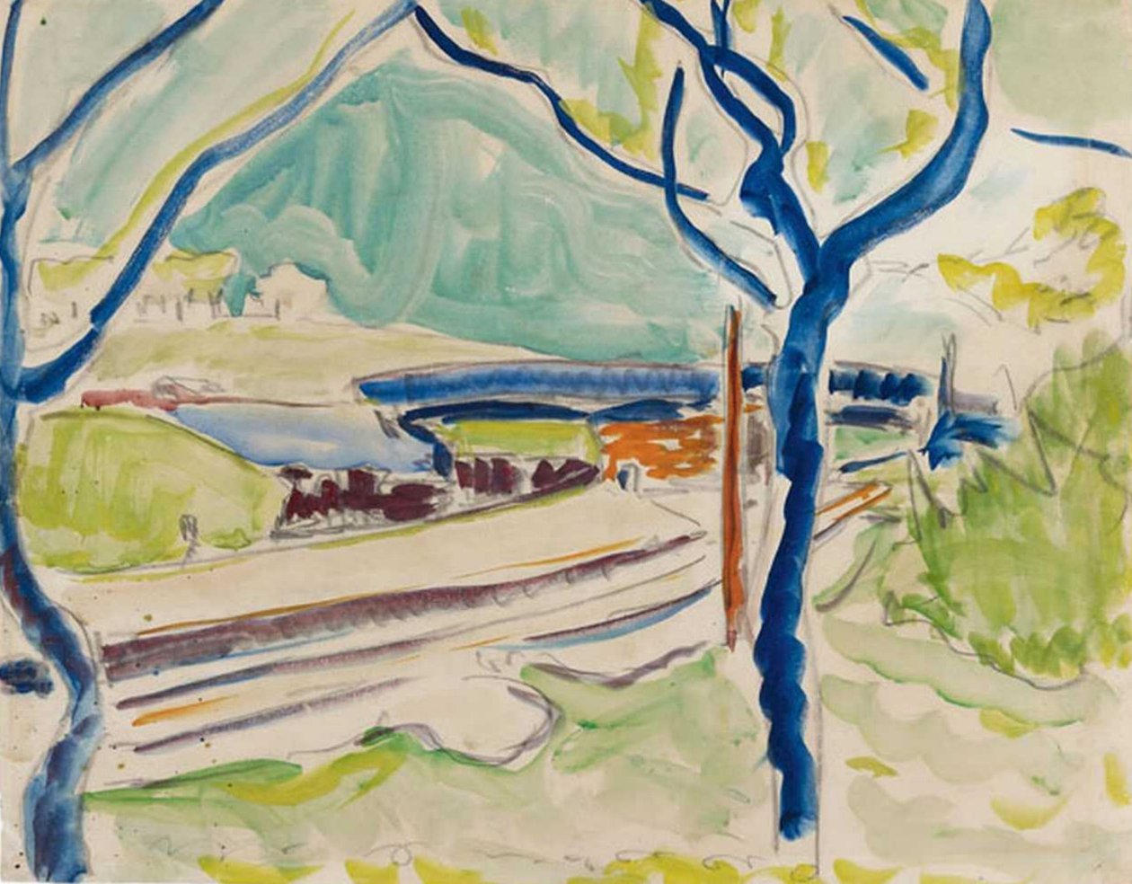 Paesaggio con lago da Ernst Ludwig Kirchner