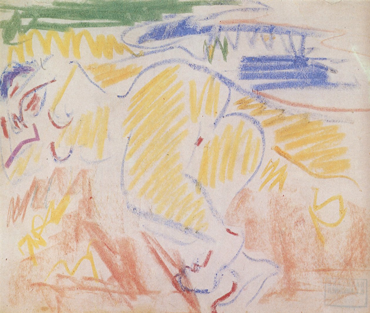 Nudo sdraiato da Ernst Ludwig Kirchner