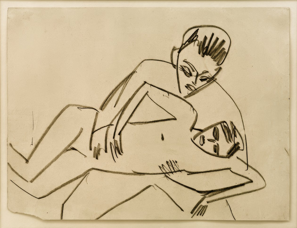 Senza titolo (Fränzi con uomo) da Ernst Ludwig Kirchner