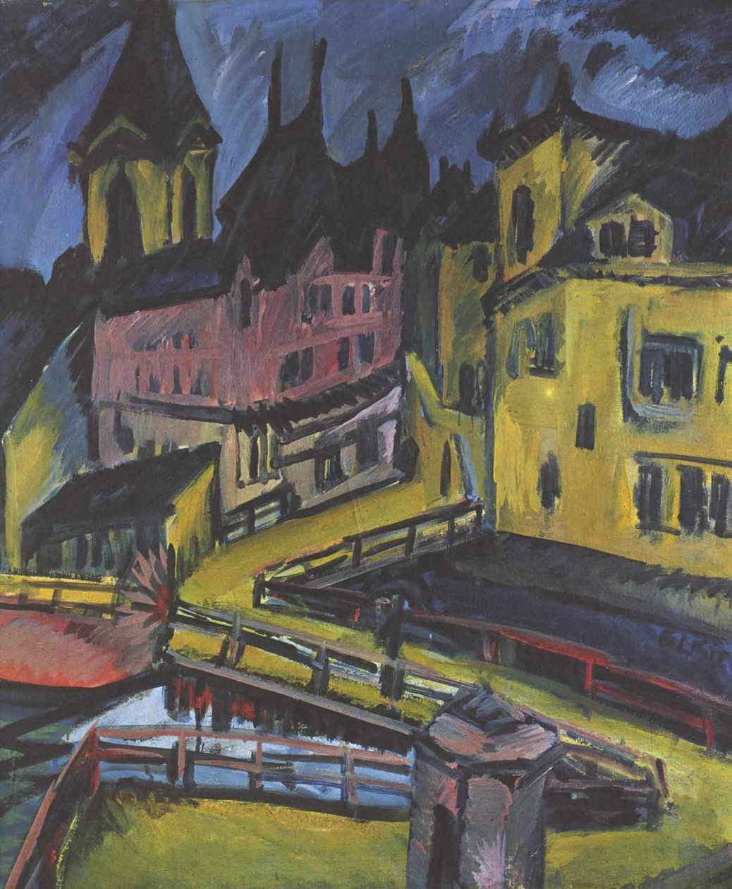 Pfortensteg Chemnitz da Ernst Ludwig Kirchner