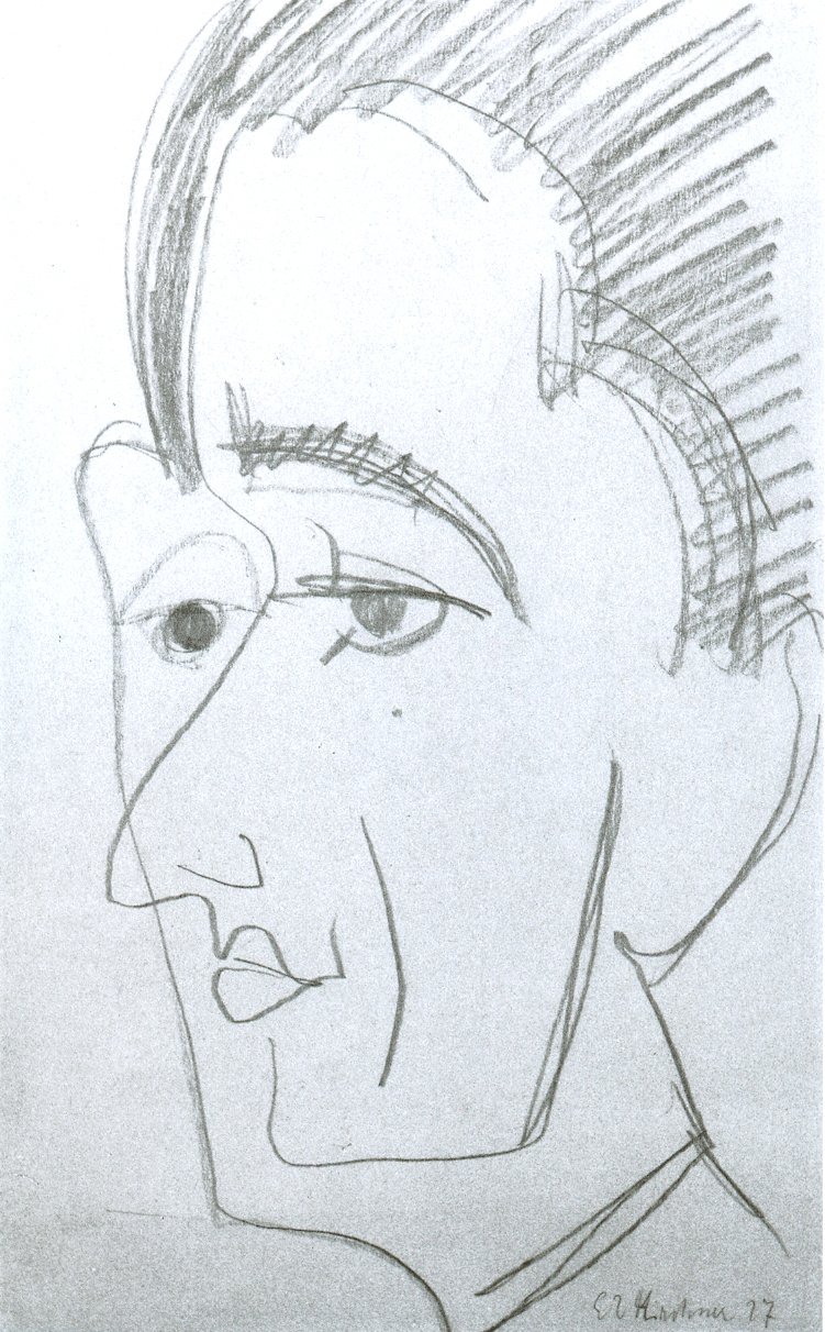 Ritratto da Ernst Ludwig Kirchner