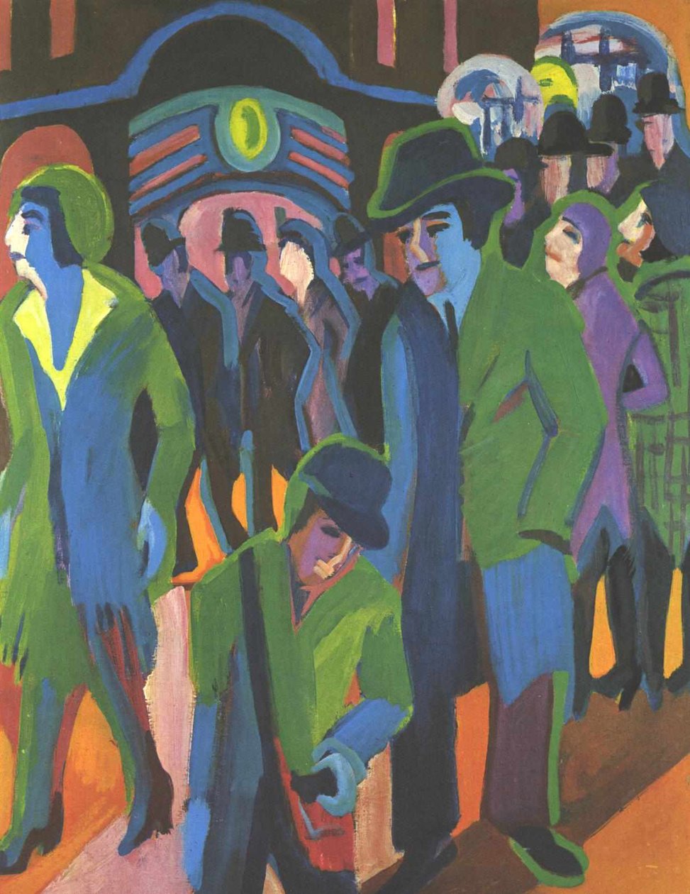 Strada con passanti da Ernst Ludwig Kirchner
