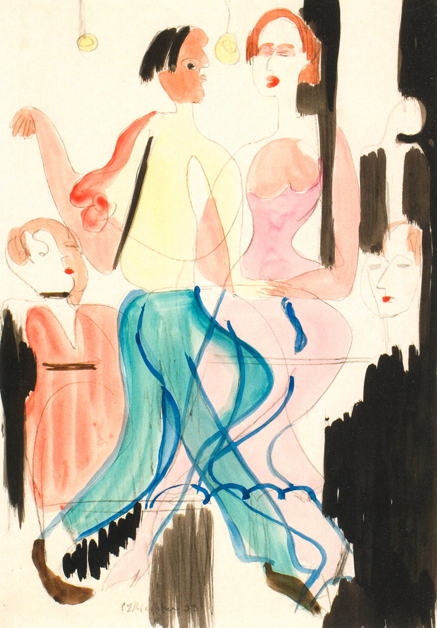 Coppia che balla da Ernst Ludwig Kirchner