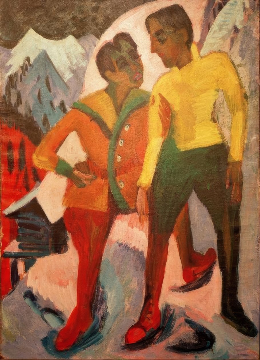 Due fratelli Mardersteig da Ernst Ludwig Kirchner