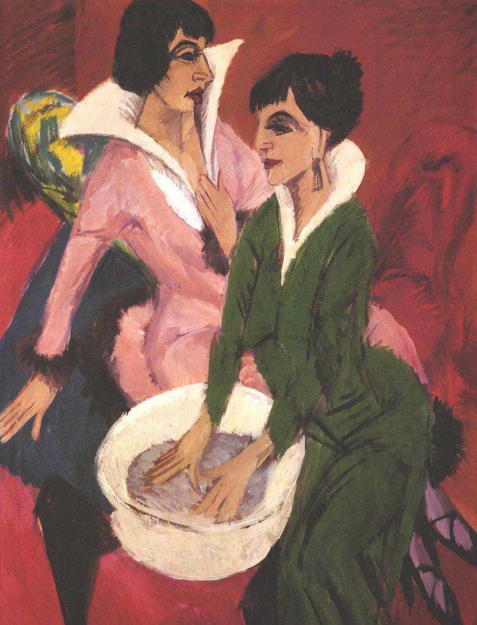 Due donne con lavabo da Ernst Ludwig Kirchner