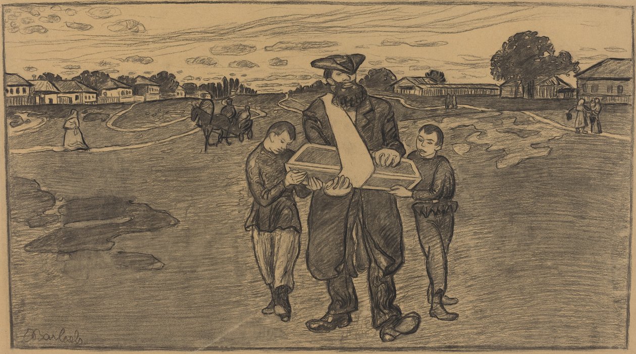 Funerale di un bambino in Russia da Ernst Barlach