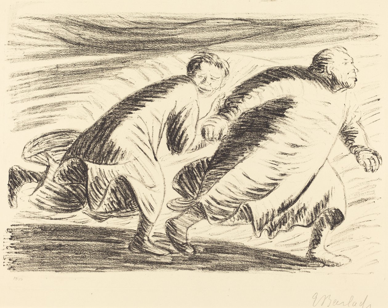 I fuggitivi, 1916-1917 da Ernst Barlach