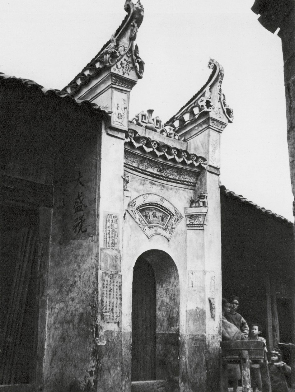 Hunan, ingresso di una casa da Ernst Boerschmann