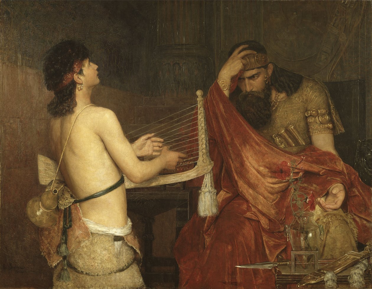 Davide e Saul, 1878 da Ernst Josephson