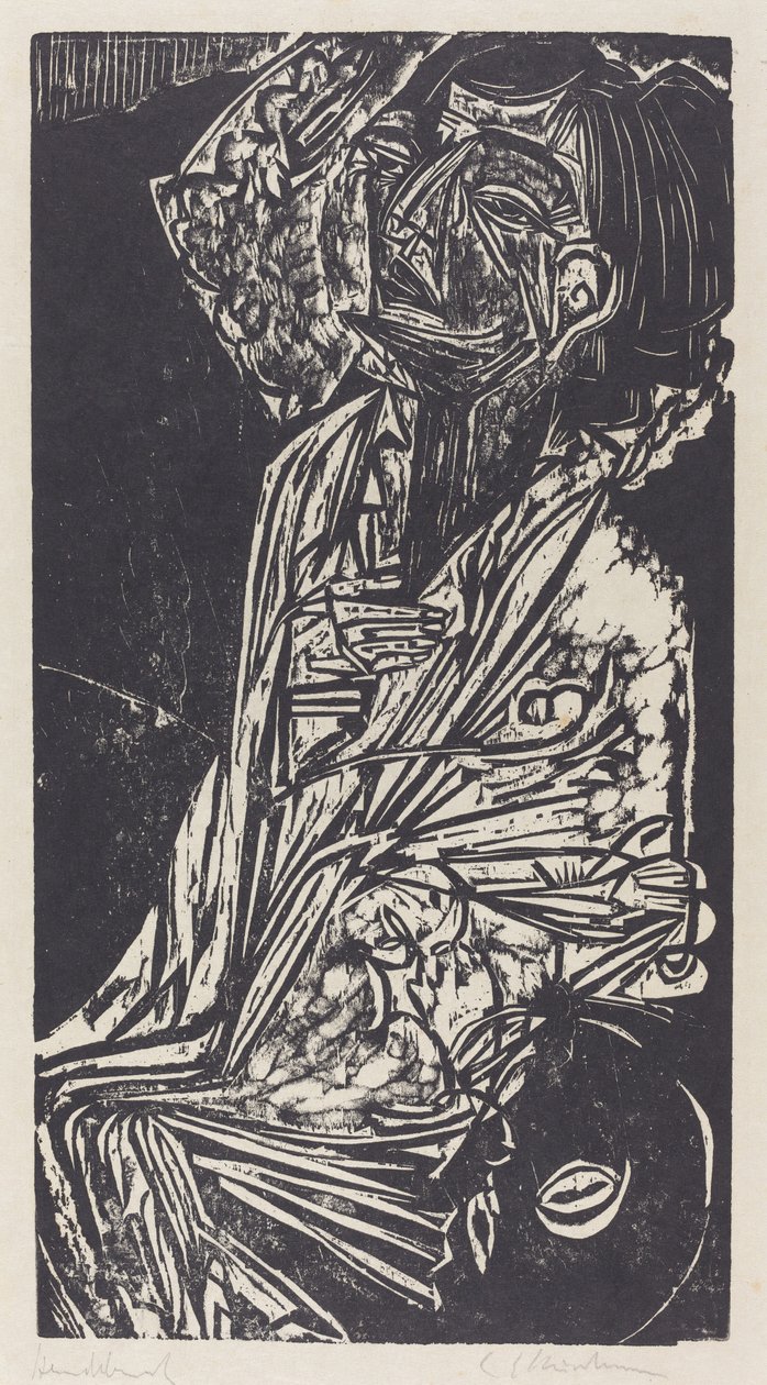 La moglie del professor Goldstein, 1916 da Ernst Ludwig Kirchner