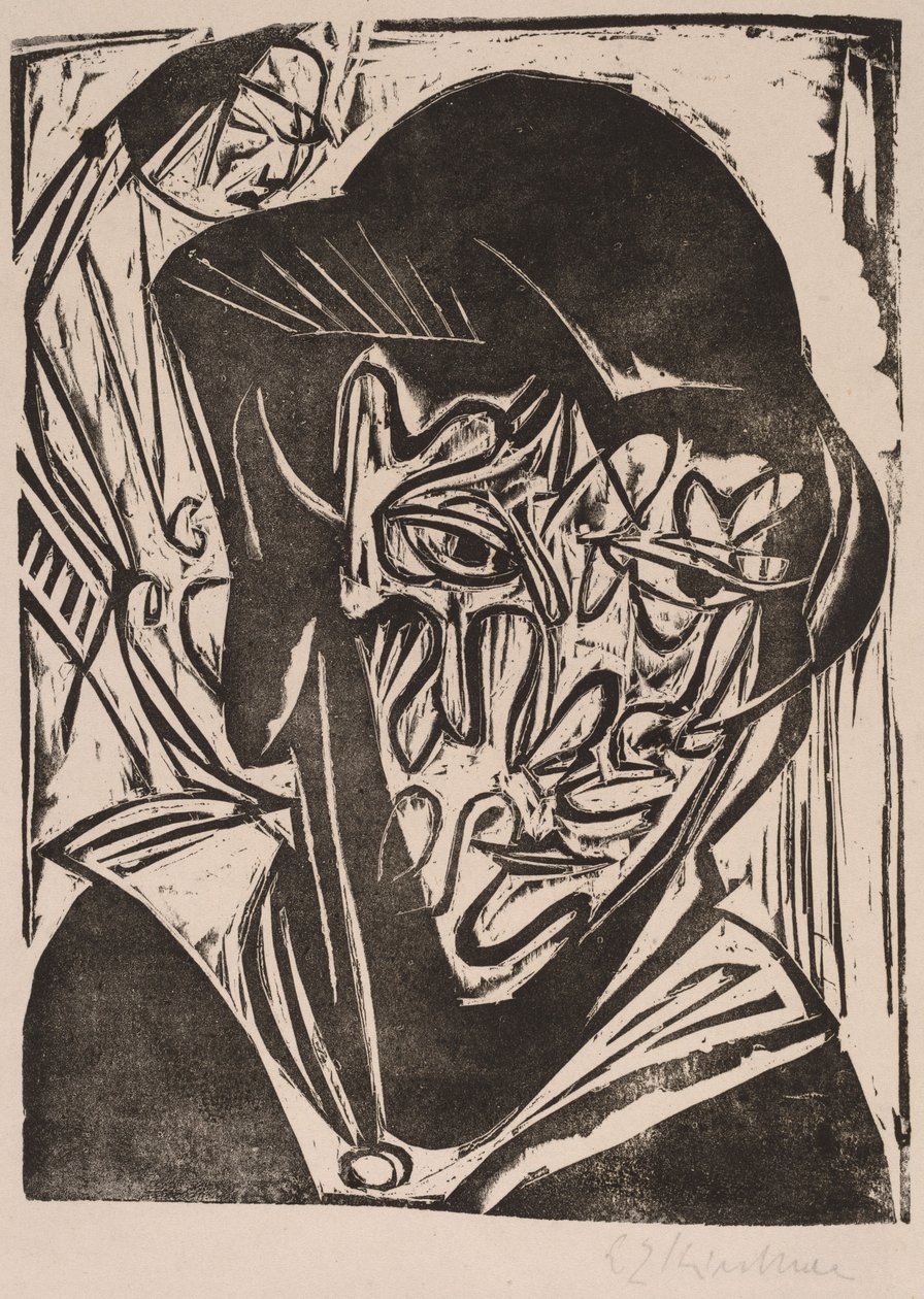 Donna con velo da Ernst Ludwig Kirchner