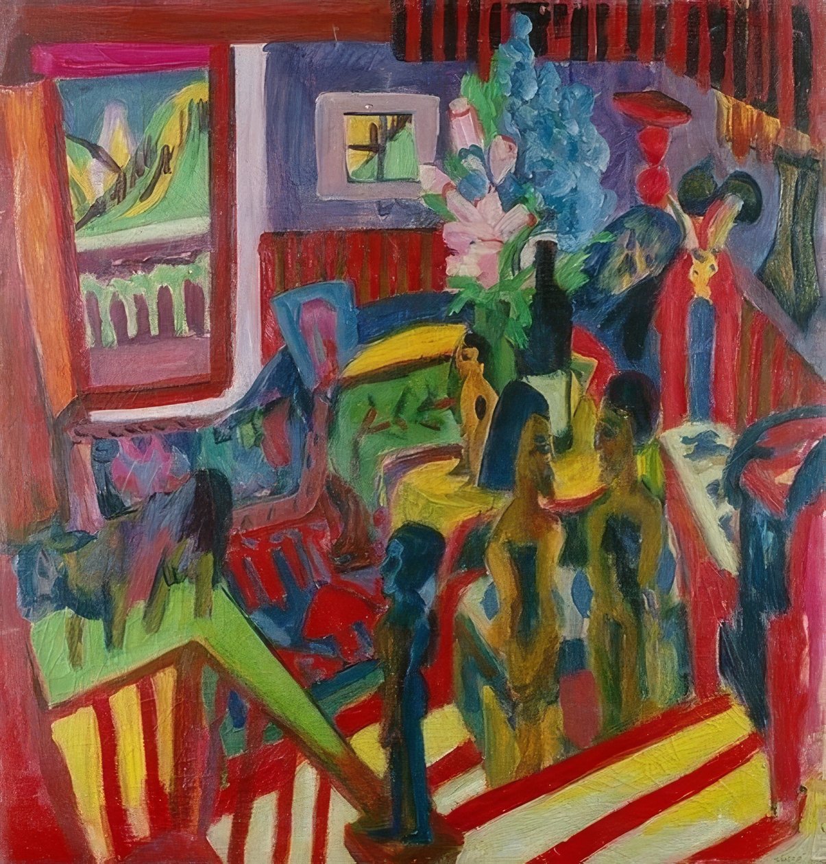 Angolo dello studio da Ernst Ludwig Kirchner