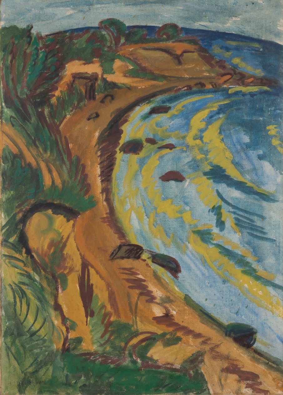 Baia sulla costa di Fehmarn da Ernst Ludwig Kirchner