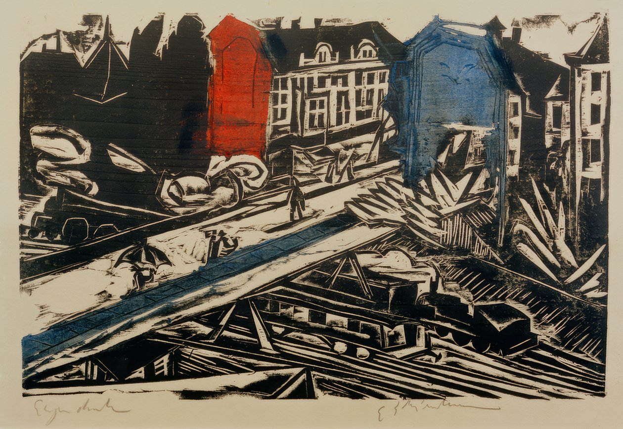E.L. Kirchner, Ponte di collegamento della ferrovia di Wannsee da Ernst Ludwig Kirchner