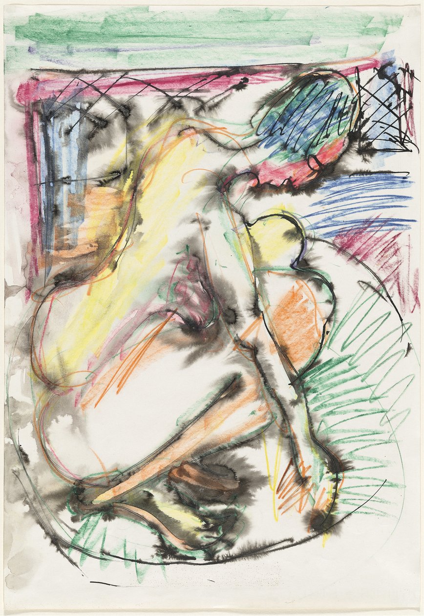 Erna che fa il Bagno in una Vasca da Ernst Ludwig Kirchner