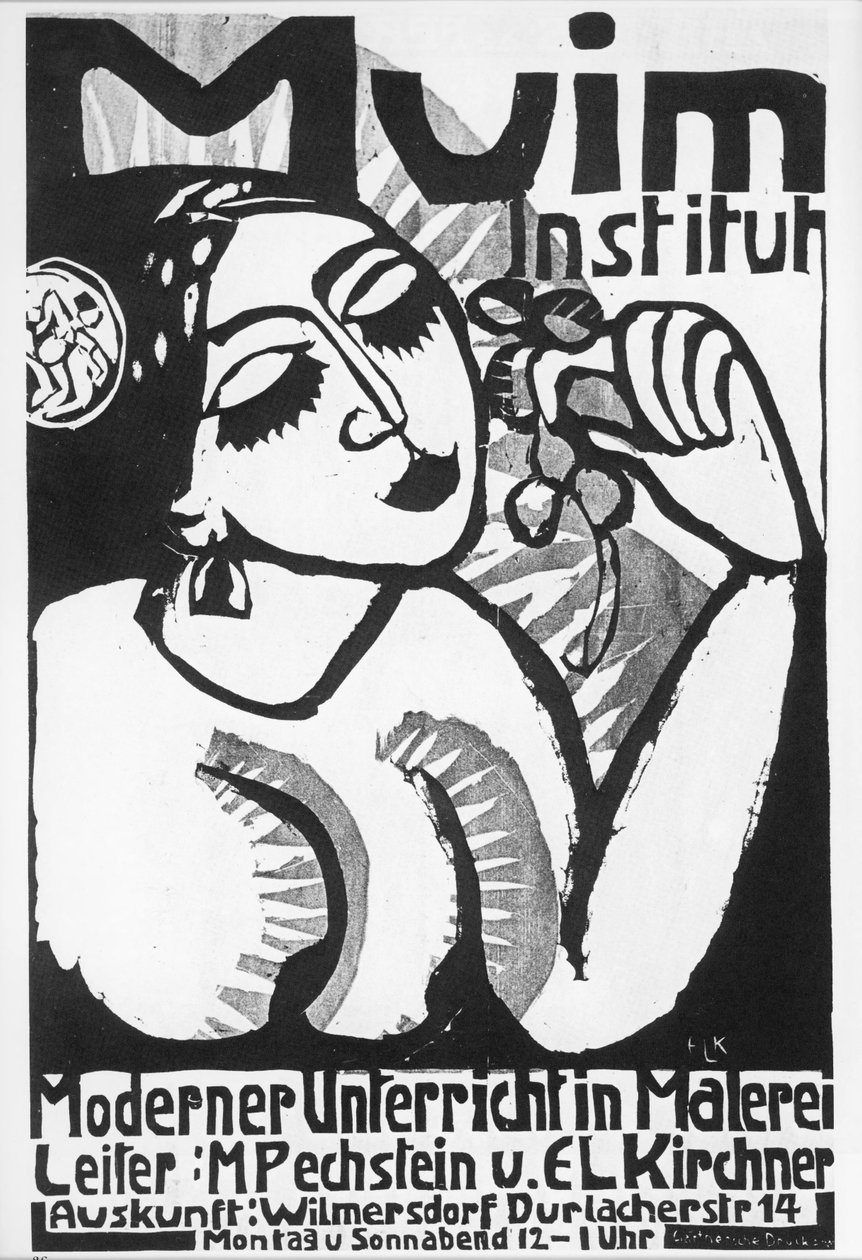 Ernst Ludwig Kirchner: Istituto Muim ... (xilografia) da Ernst Ludwig Kirchner