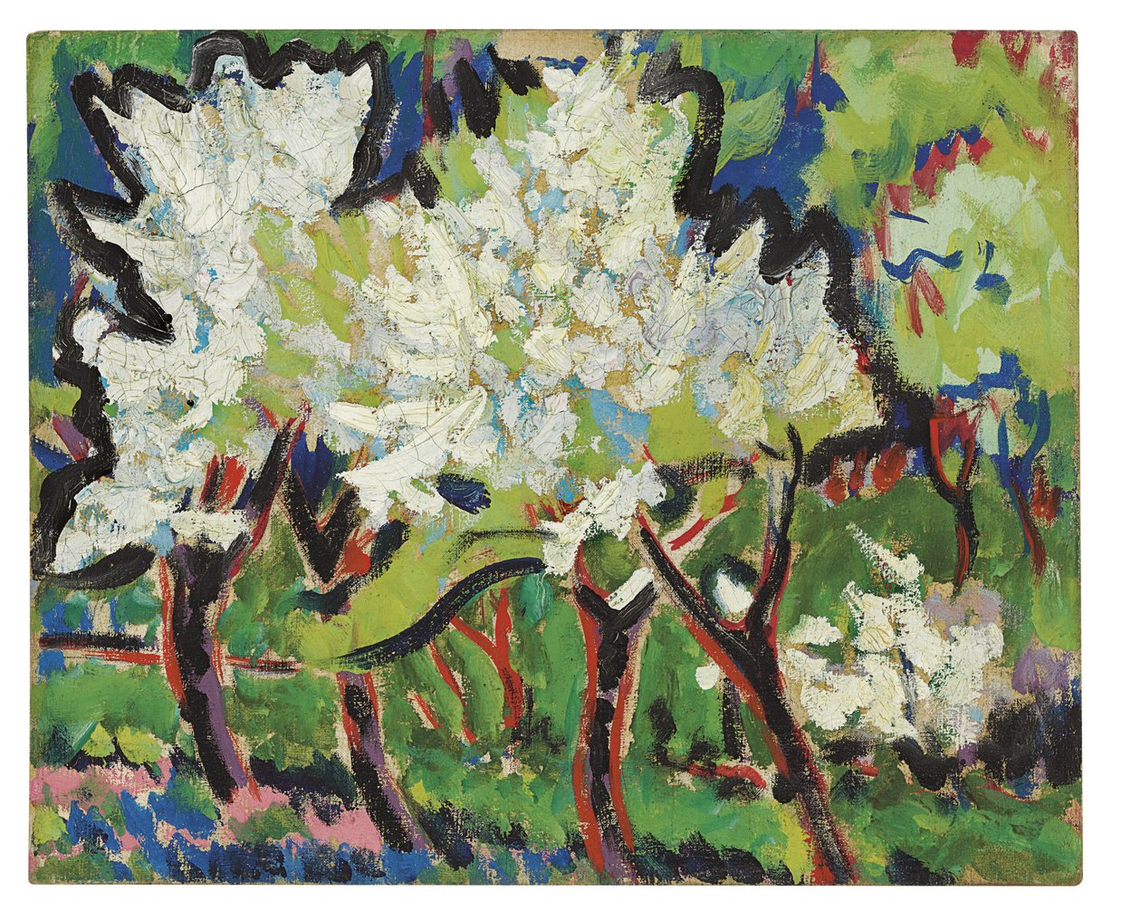 Alberi in fiore IV, 1909 da Ernst Ludwig Kirchner