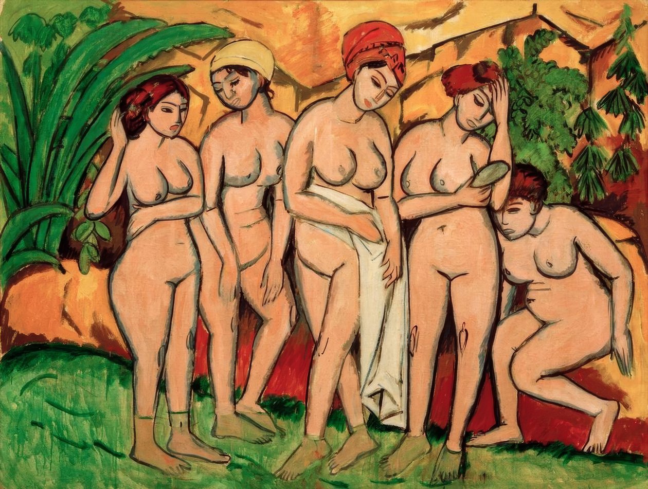 Donne al bagno da Ernst Ludwig Kirchner