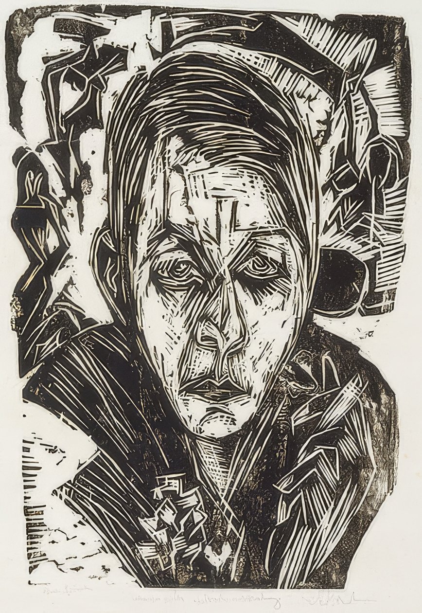 Giovane ragazza con sigaretta da Ernst Ludwig Kirchner