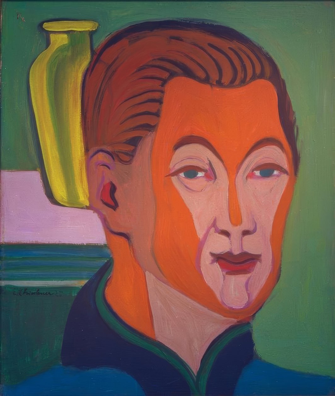 Testa del pittore (Autoritratto) da Ernst Ludwig Kirchner