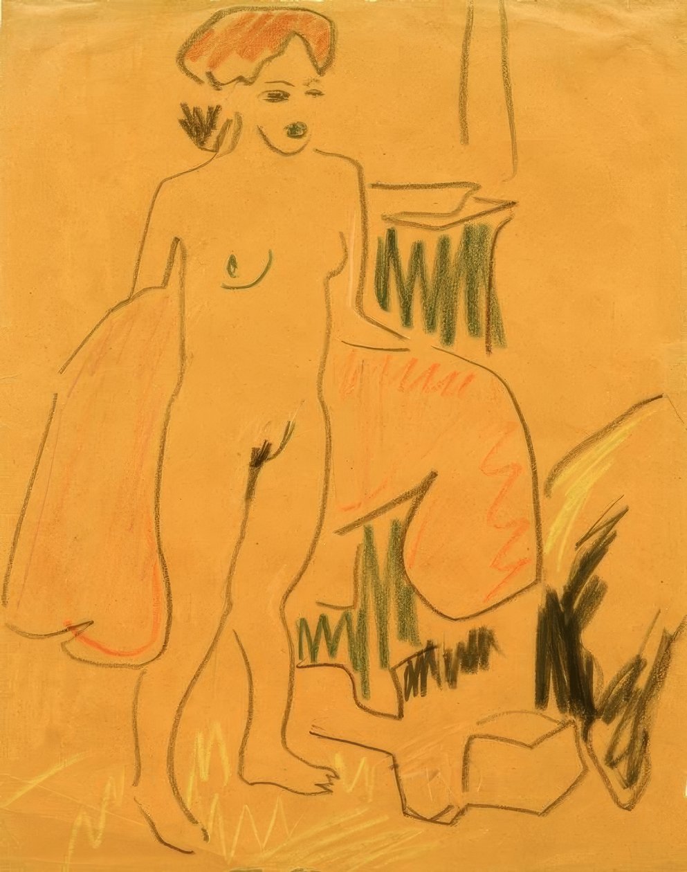Dopo il bagno da Ernst Ludwig Kirchner