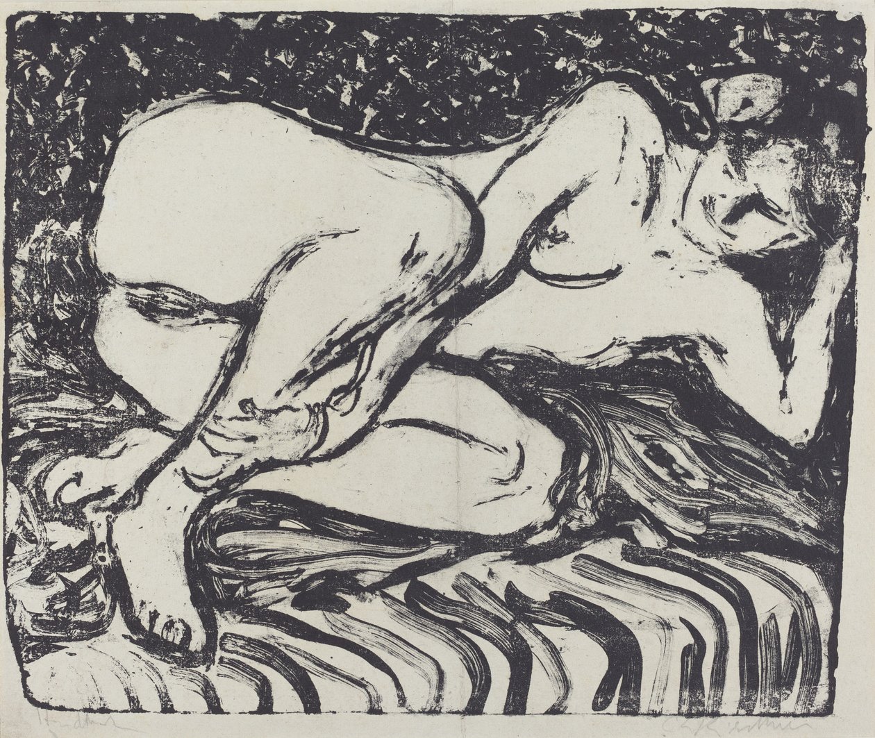 Nudo sdraiato da Ernst Ludwig Kirchner