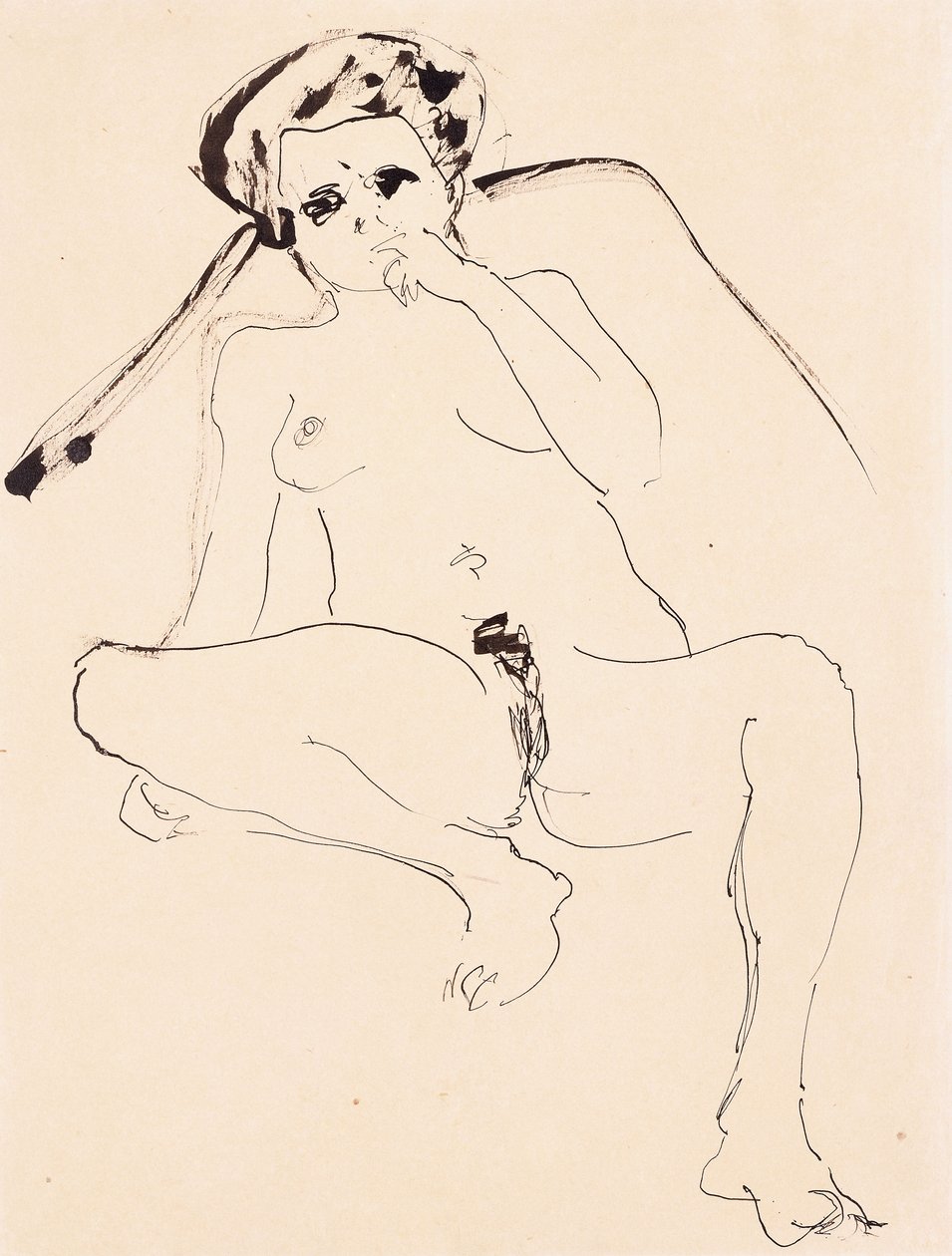 Nudo Reclino, 1919 da Ernst Ludwig Kirchner