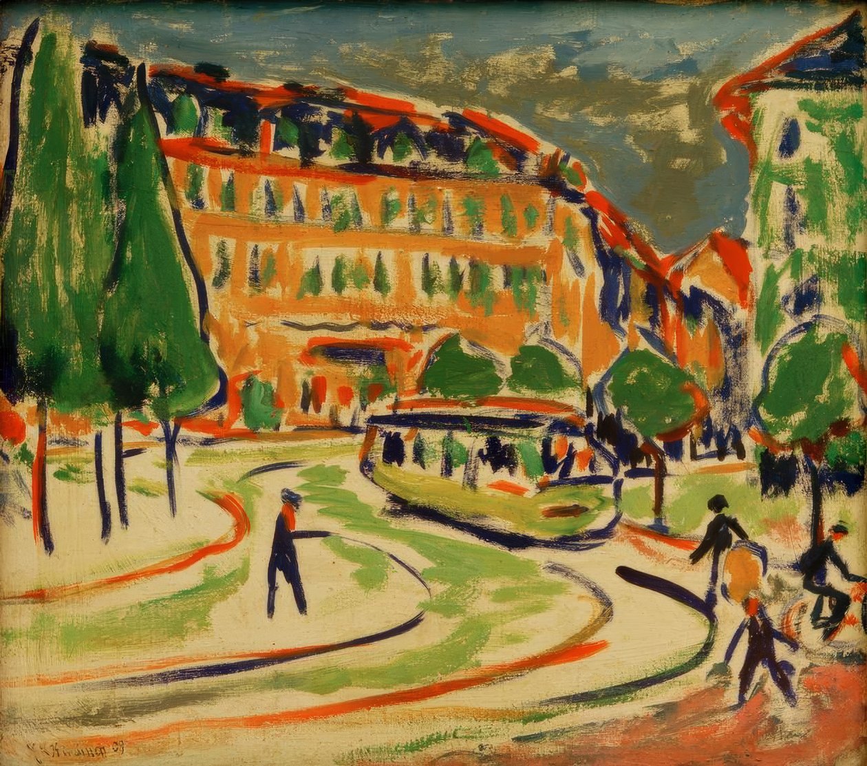 Tram a Dresda da Ernst Ludwig Kirchner