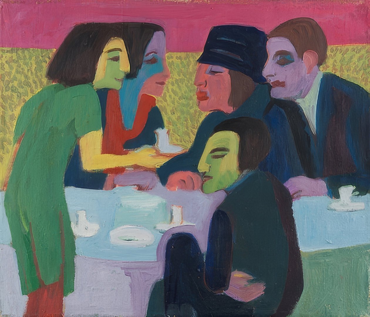 Scena al caffè da Ernst Ludwig Kirchner