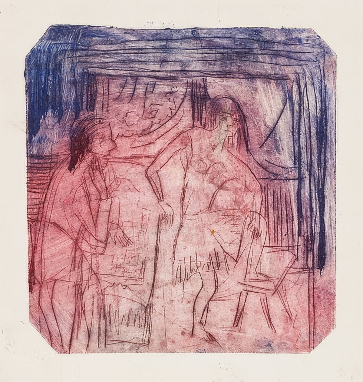 Scena in una stanza da Ernst Ludwig Kirchner