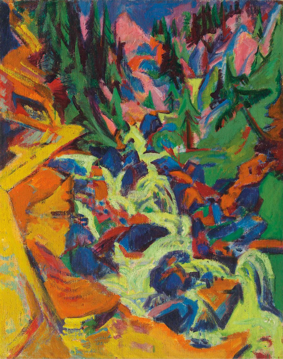 La Cascata, 1919 da Ernst Ludwig Kirchner