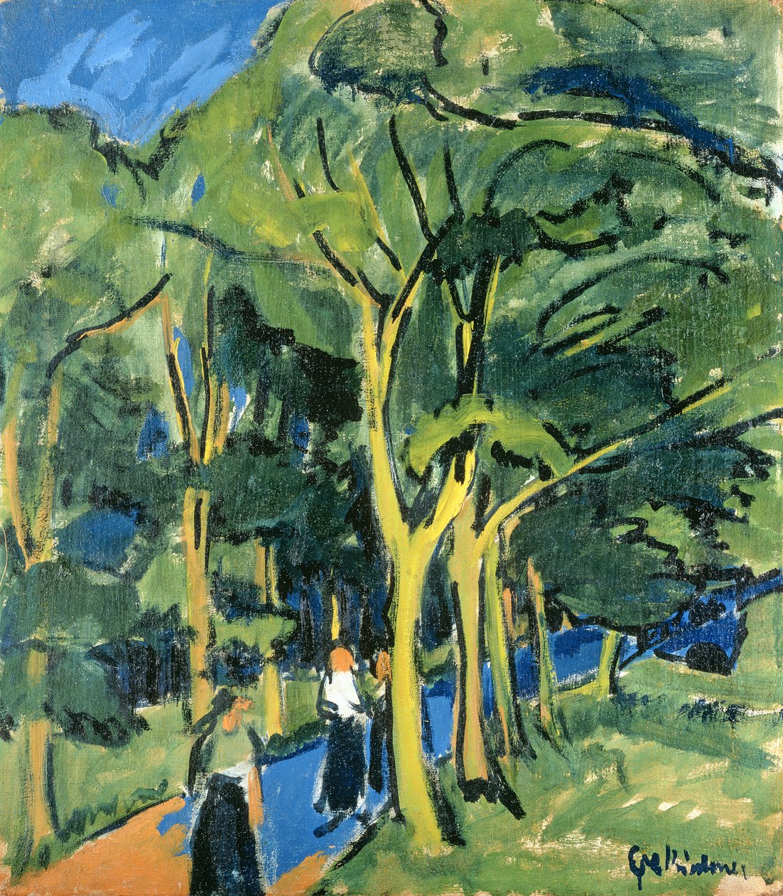 Strada forestale, c.1910 da Ernst Ludwig Kirchner