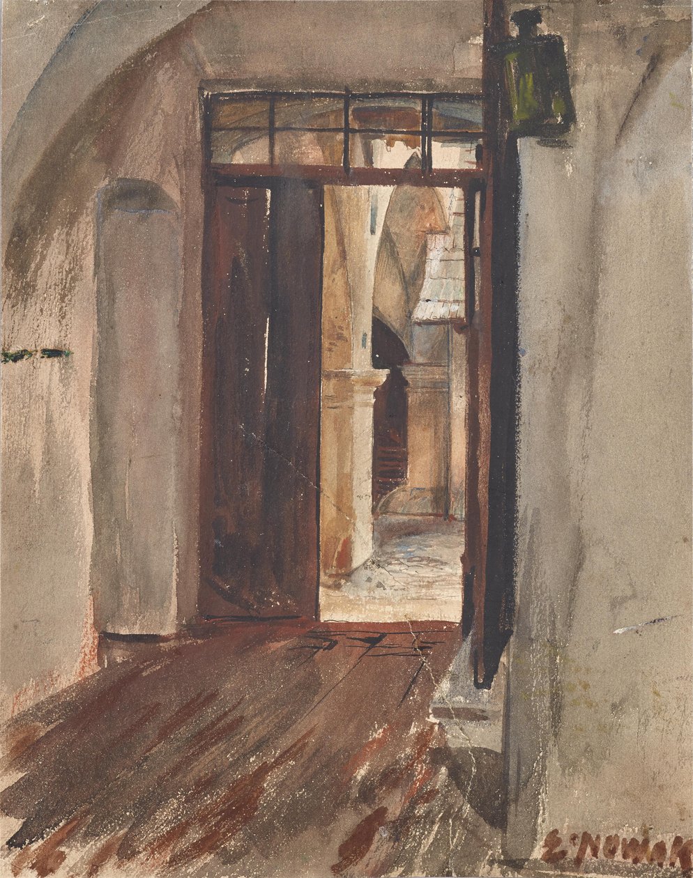 Corridoio e cortile da Ernst Nowak