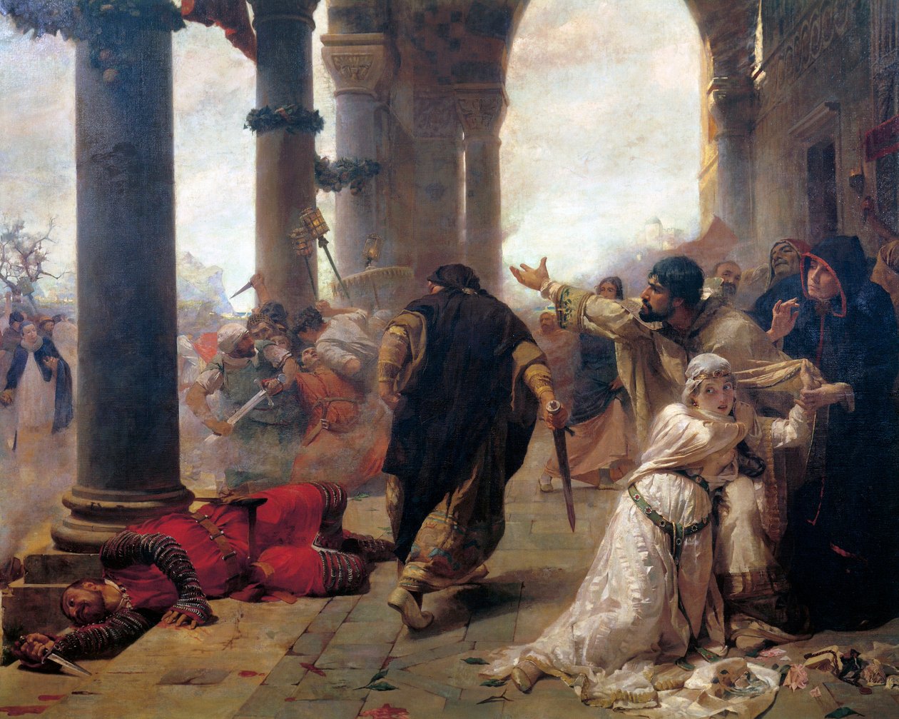 Vespri siciliani, di Erulo Eroli (1854-1916), particolare da Erulo Eroli