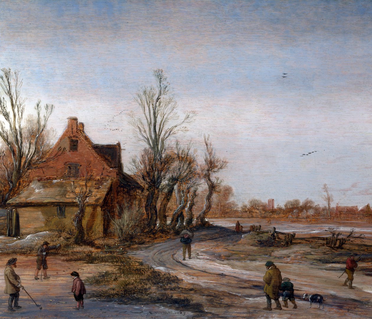 Paesaggio invernale, 1623 da Esaias van de Velde